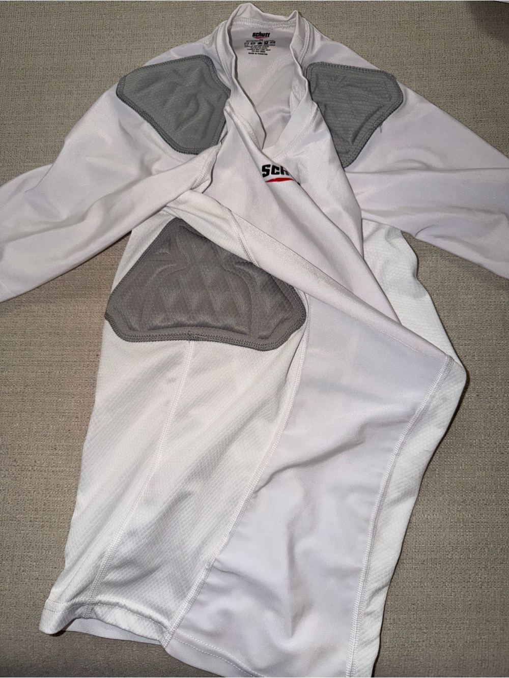 Schutt White Football Padded Practice Jersey